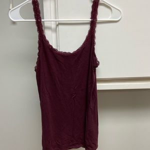 Aerie Ultra Soft Lace Lined Top